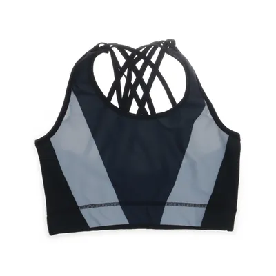 Sport-BH (Svart, Grå) från Divine Flower Elastan, Återvunnen polyester