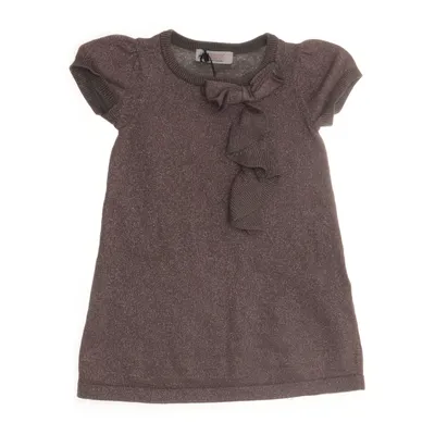 Klänning (Brun) från H&M Bomull, Metallfiber, Polyester