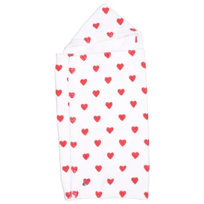 Bath cape (White, Red) from Petit Bateau Cotton