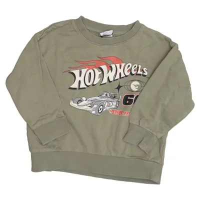 Sweatshirt (Green) from Hot Wheels Cotton
