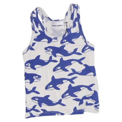 Débardeur (Bleu, Blanc) de Mini Rodini Coton biologique