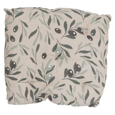Seat cushion (Beige, Green, Black) from Depot Cotton, Polyester