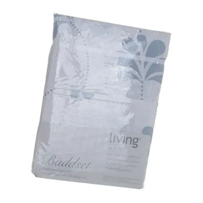 Bäddset (Blå, Vit) från Living by Hemtex Bomull