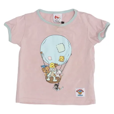 T-shirt (Roze) van Bamses Värld Katoen, Elastaan