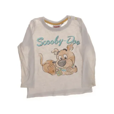 Langærmet t-shirt (Hvid) fra Scooby-Doo