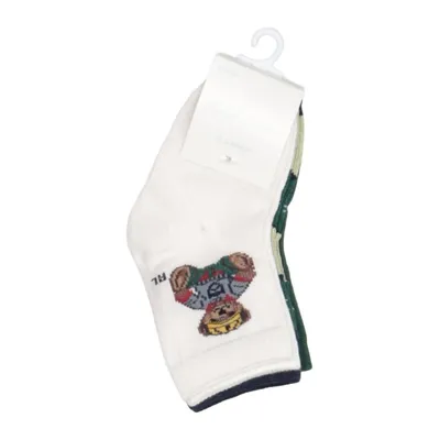 Chaussettes (Baby Bear Sg Crew Sock) de Polo Ralph Lauren Coton, Élasthane, Polyamide, Polyester