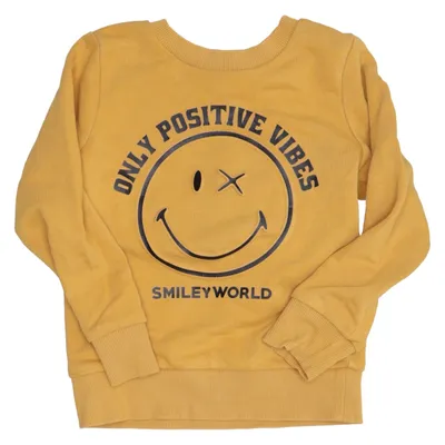 Sweatshirt (Gul) fra Smiley World Bomuld, Polyester