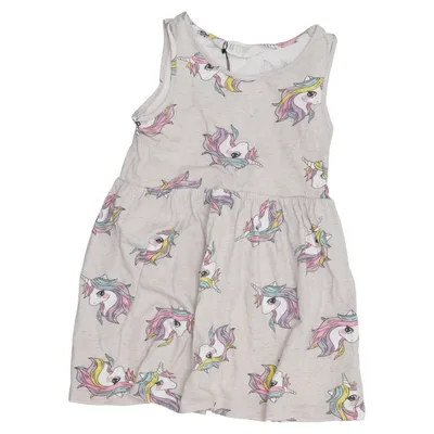 Dress (Gray, Multicolored) from H&M Kids Cotton