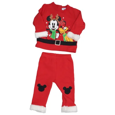 Juletøj (Rød, Hvid, Sort) fra Disney Baby Akryl, Polyester