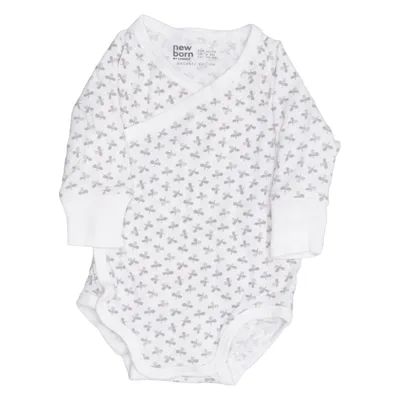 Body (Hvid, Grå) fra Newborn by Lindex Bomuld, Elastan