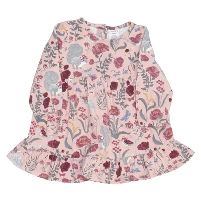 Dress (Pink, Multicolored) from Lindex Baby Cotton, Elastane