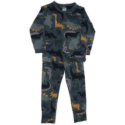 Set (Grön, Flerfärgad) från Polarn O. Pyret Elastan, Ekologisk bomull