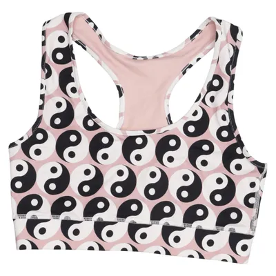 Sports bra (Pink, Black, White) from Hey Honey Elastane, Polyamide