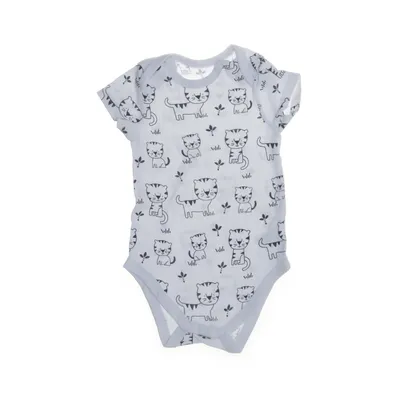 Body (Vit, Svart) från Baby Club Bomull