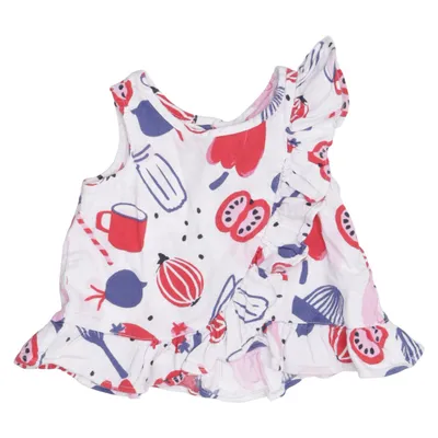 Dress (White, Multicolored) from Catimini Cotton