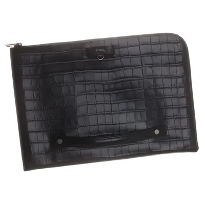 Sac d'ordinateur (Noir) de Furla Cuir