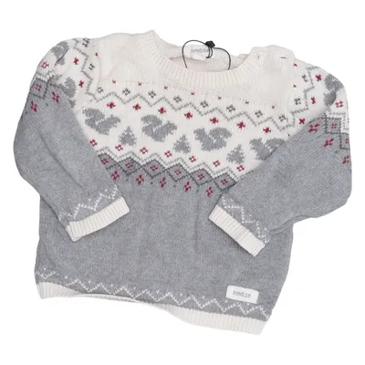 Julesweater (Grå, Hvid, Rød) fra Newbie by KappAhl Bomuld
