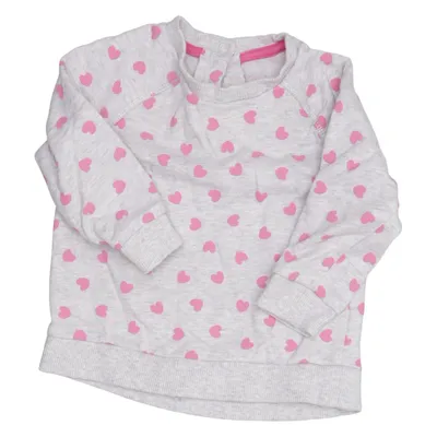 Sweatshirt (Grå, Pink) fra Mothercare Bomuld, Elastan