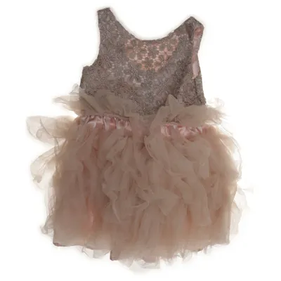 Flower girl dress (Beige) from H&M Metallic fiber, Polyamide, Polyester