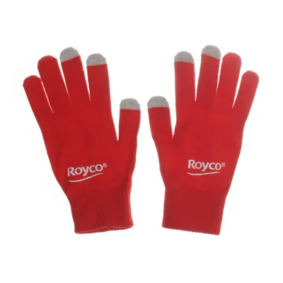Touchscreen handschoenen (Rood) van Royce Acryl, Elastaan, Polyester