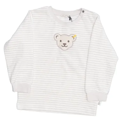 Sweatshirt (White, Gray) from Steiff Cotton, Polyester