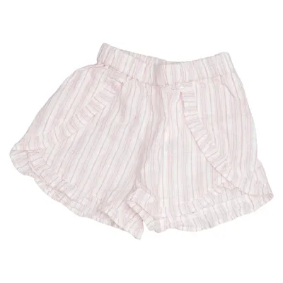 Short (Rose, Blanc) de H&M Coton, Lin