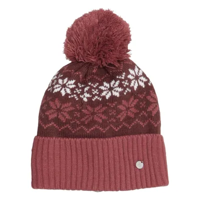 Bobble hat (Red, White, Multicolored) from Horze Acrylic, Polyester