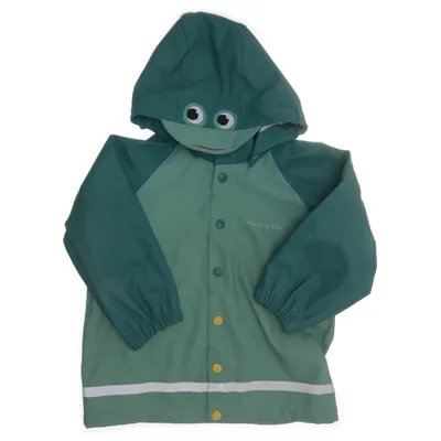 Regenjack (Groen) van Polarn O. Pyret Polyester, Polyurethaan