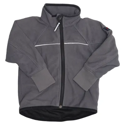 Fleecejakke (Grå) fra Polarn O. Pyret Polyester