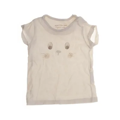 T-shirt (Hvid) fra Benetton Baby Bomuld