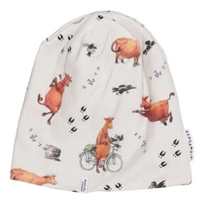Beaniehue (Beige, Flerfarvet) fra Geggamoja Elastan, Økologisk bomuld, Polyester
