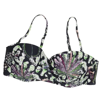 Bikini top (Black, Multicolored) from Chantelle Elastane, Polyamide, Polyester
