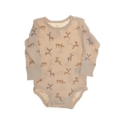 Body (Beige, Flerfarvet) fra Lindex Baby Bomuld, Elastan
