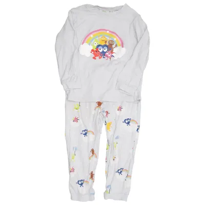 Pyjamas (Grå, Flerfärgad) från Babblarna x KappAhl Bomull, Elastan