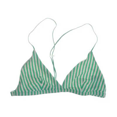 Bikini top (Green, White) from Weekday Elastane, Polyamide, Polyester
