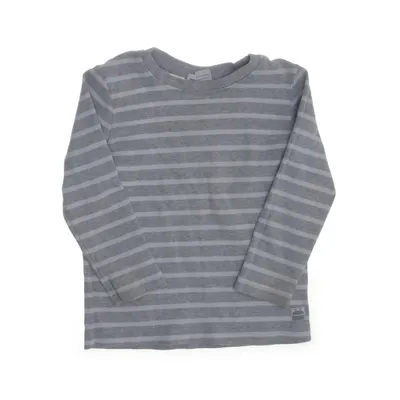 Långärmad t-shirt (Grå, Vit) från Kaxs by KappAhl Ekologisk bomull