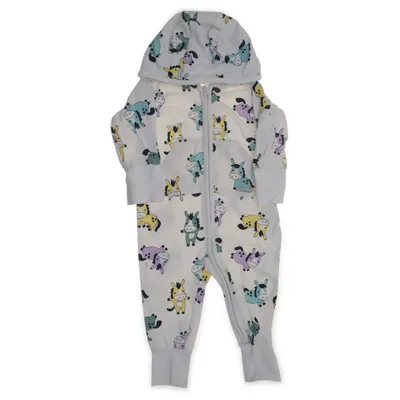 Rompers (White, Multicolored) from Polarn O. Pyret Organic cotton, Elastane