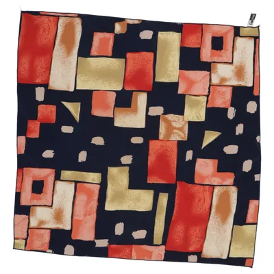 Halsdoek (Blauw, Meerkleurig) van Sabatina Polyester