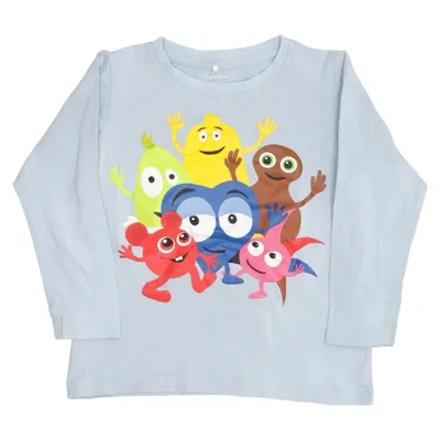 Long sleeve T-shirt (Blue, Multicolored) from Name It Cotton, Elastane