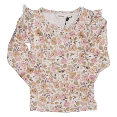 Long sleeve T-shirt (White, Pink, Brown) from Lil' Atelier