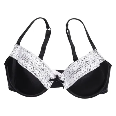Bra (Black, White) from Girls Secrets Elastane, Polyamide