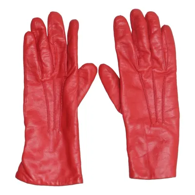 Leather gloves (Red) from Handskkompaniet