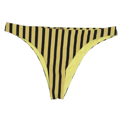Bikini broekje (Geel, Zwart) van Zuiki Katoen, Elastaan