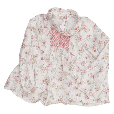 Blouse (White, Red, Green) from Bonpoint Cotton