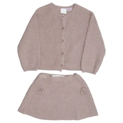 Set (Bruin) van Zara Acryl, Katoen, Polyester