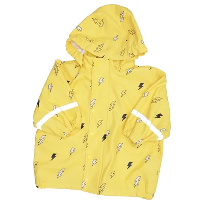 Rain jacket (Yellow, Black, White) from Lindex Kids Polyurethane