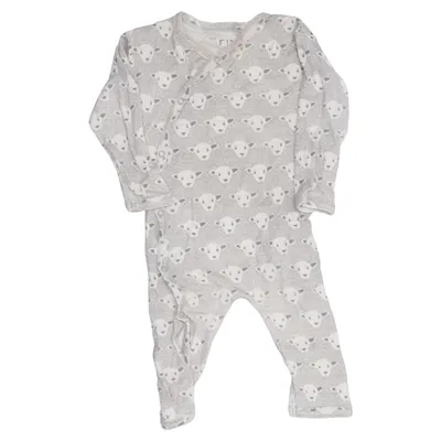 Barboteuse (Gris, Blanc) de Fixoni Soie, Laine