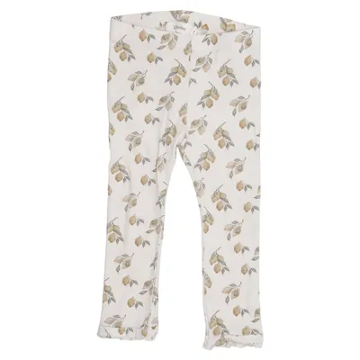 Leggings (Beige, Flerfärgad) från Lil' Atelier Elastan, Lyocell, Ekologisk bomull