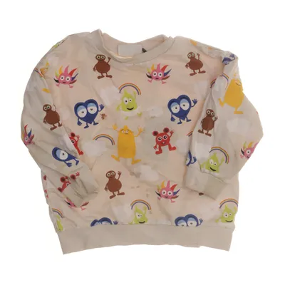 Collegetröja (Beige, Flerfärgad) från Babblarna x KappAhl Bomull, Elastan