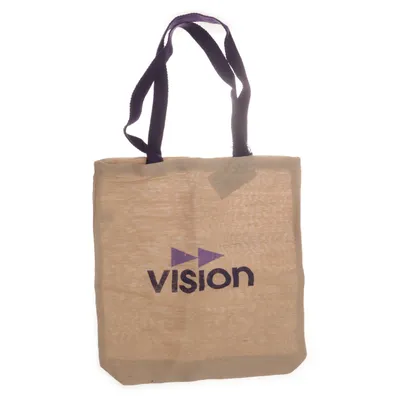 Sac en toile (Beige, Violet) de Vision